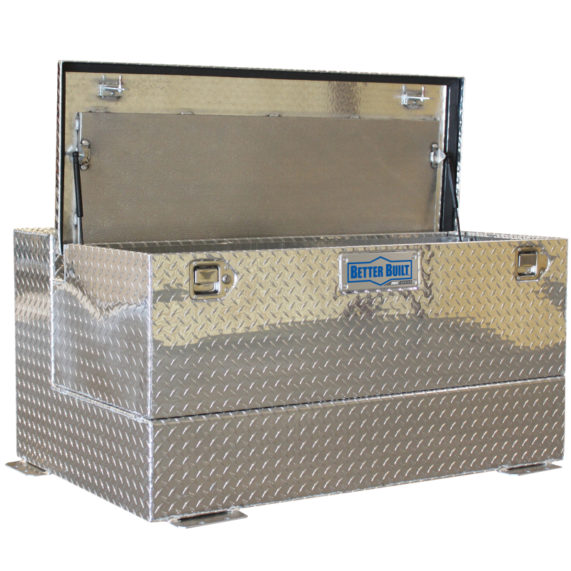 Better Built 75 Gallon Bright Aluminum Heavy Duty Series Liquid Transfer Tank & Toolbox Combo Model 37024159