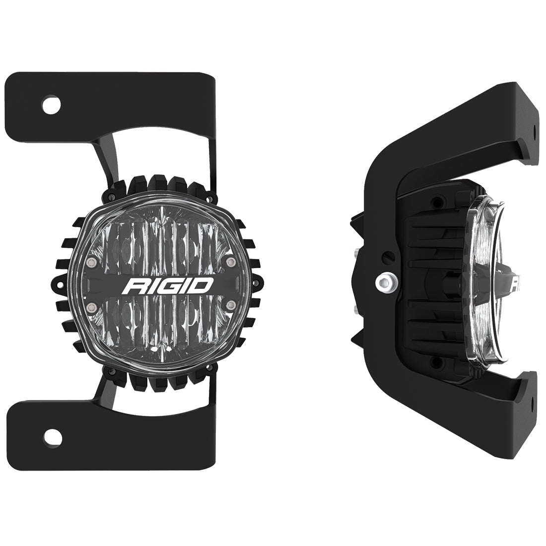 Jeep JL/Gladiator 3 Piece Steel Bumper Fog Kit For 18-20 Jeep JL Rubicon/Gladiator JT With 1 Set 360-Series 4.0 Inch SAE L