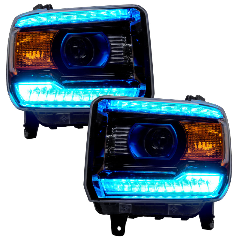 Oracle 14-15 GMC Sierra Headlight DRL Upgrade Kit - ColorSHIFT w/ 2.0 Controller