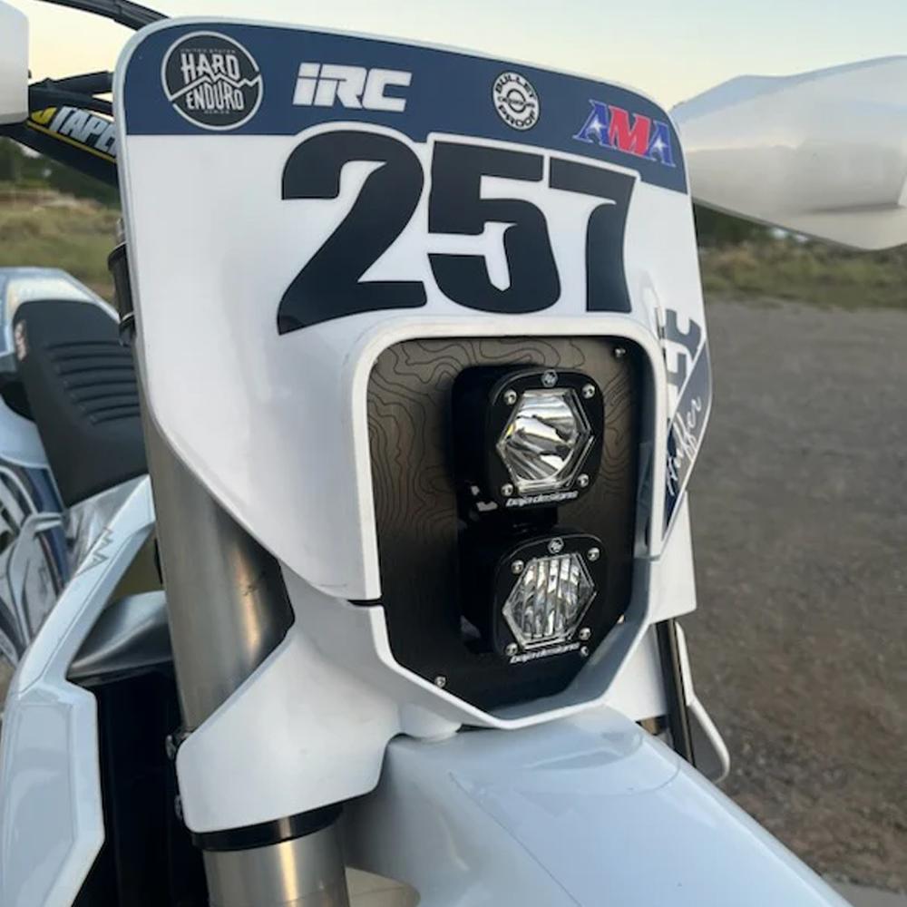 Husqvarna Dual S1 Gemini (D/C) LED Headlight Kit w/ Hi-Low Harness 2024-2025 Husqvarna FE-S Baja Designs