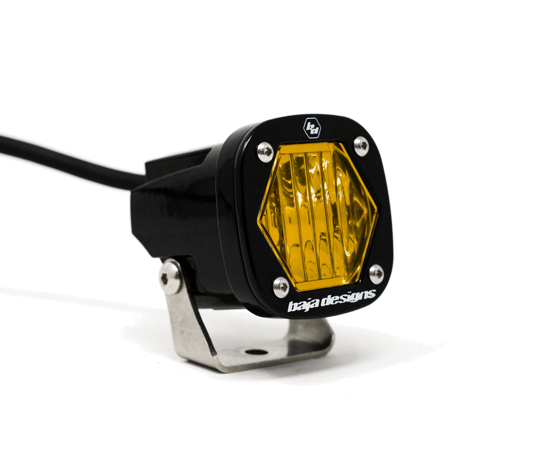 S1 Amber Wide Cornering LED Light with Mounting Bracket Baja Designs