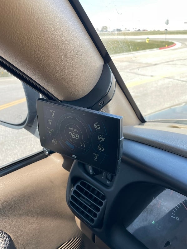 Edge CTS3 Pillar Display Mount 98.5-02 Ram 5.9L Cummins