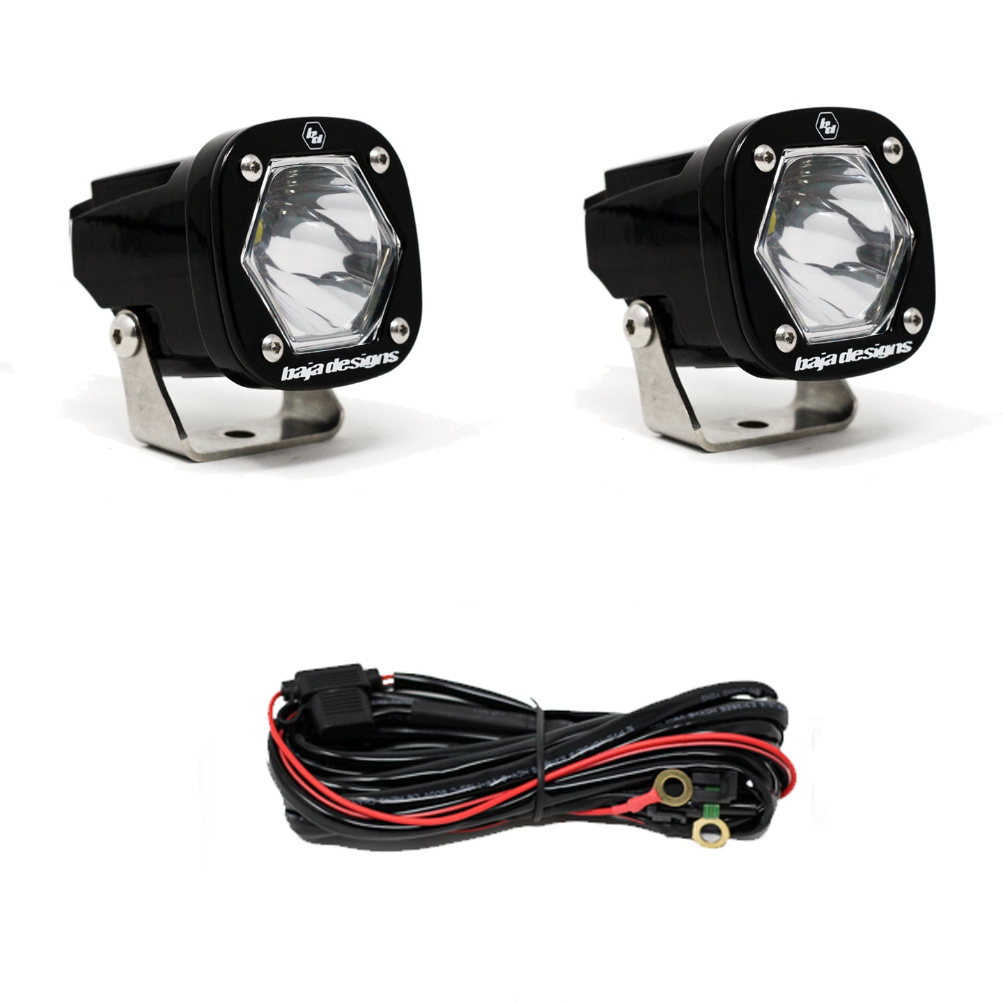 S1 LED Light with Mounting Bracket Pair Baja Designs