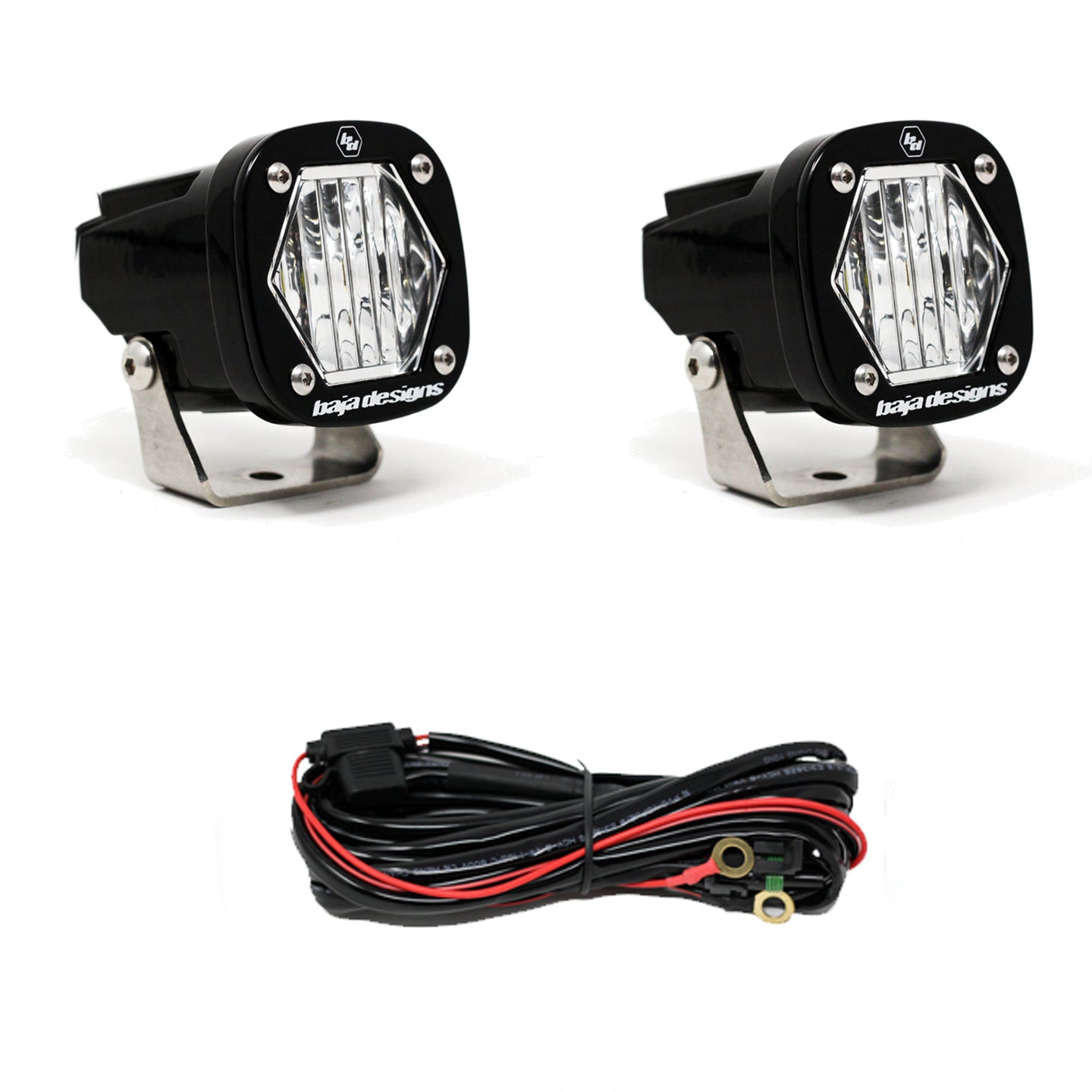 S1 LED Light with Mounting Bracket Pair Baja Designs