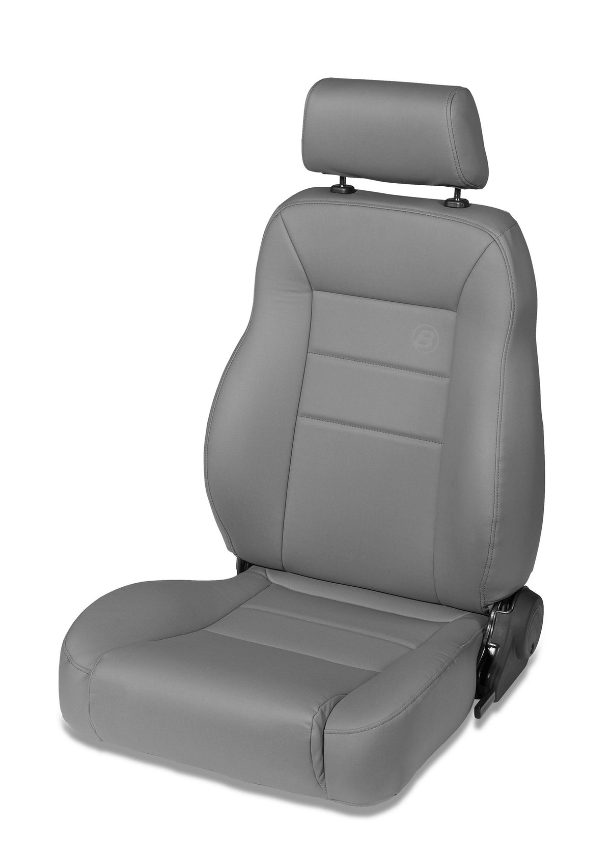 Jeep Seat Trailmax II Pro Front Driver Seat For Jeep 1976-1986 CJ7 All Vinyl Charcoal/Gray Bestop