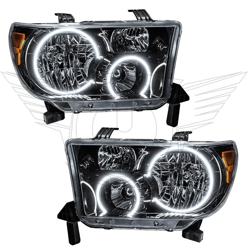 Oracle 07-11 Toyota Tundra Pre-Assembled Headlights - Black Housing - w/ BC1 Controller