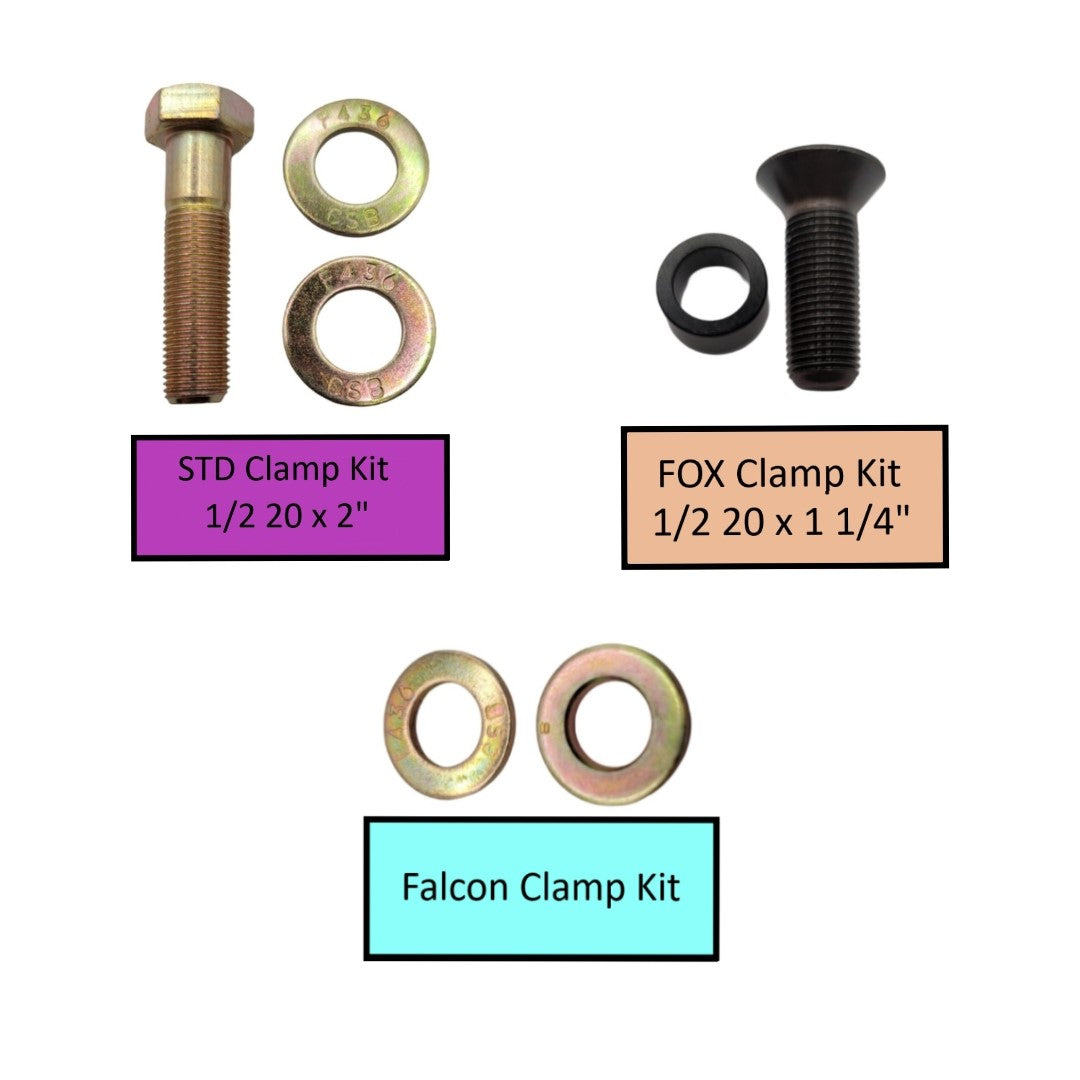 DC1.5-B - Steering Stabilizer Clamp Black Zinc, 1.5" ID, Universal