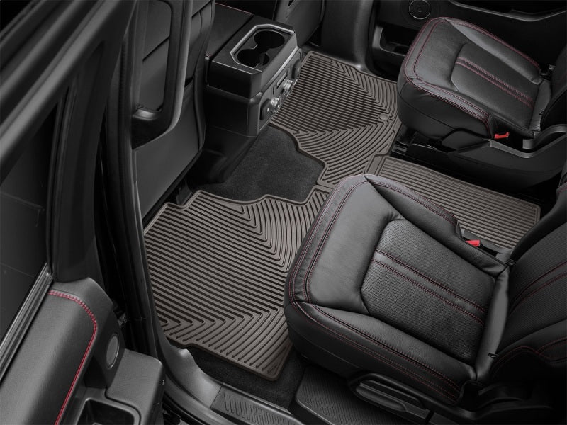 WeatherTech 2018+ Lincoln Navigator / Navigator L Rear Rubber Mats - Cocoa