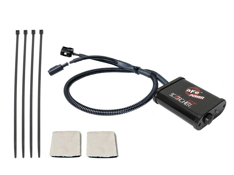 afe SCORCHER Power Module for Ford F-250/F-350 20-22 V8-7.3L, enhancing engine performance with installation accessories included.