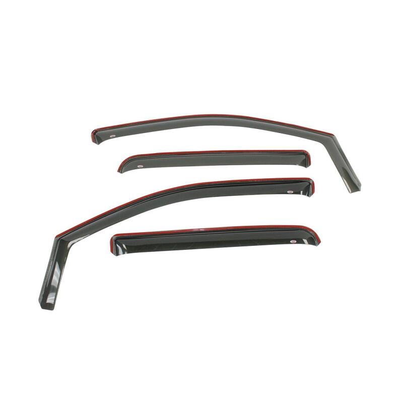 Westin 2007-2018 Toyota Tundra Crew Max In-Channel Wind Deflector 4pc - Smoke