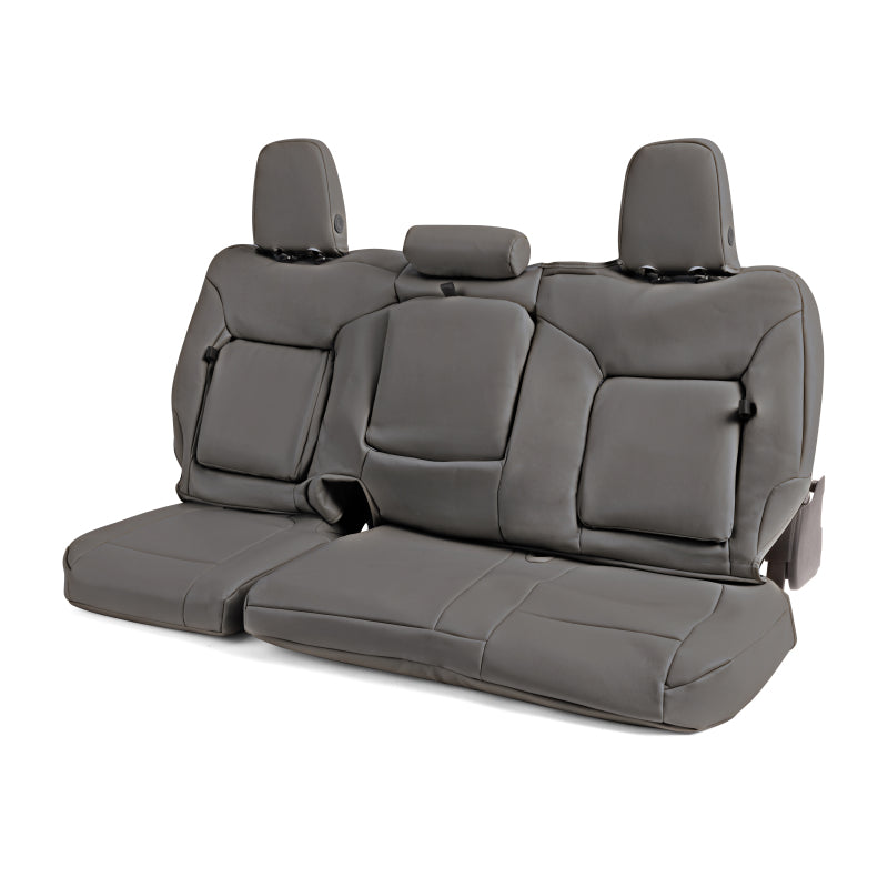 Covercraft 19-24 Chevrolet Silverado Leatherette PrecisionFit Custom Second Row Seat Covers - Stone