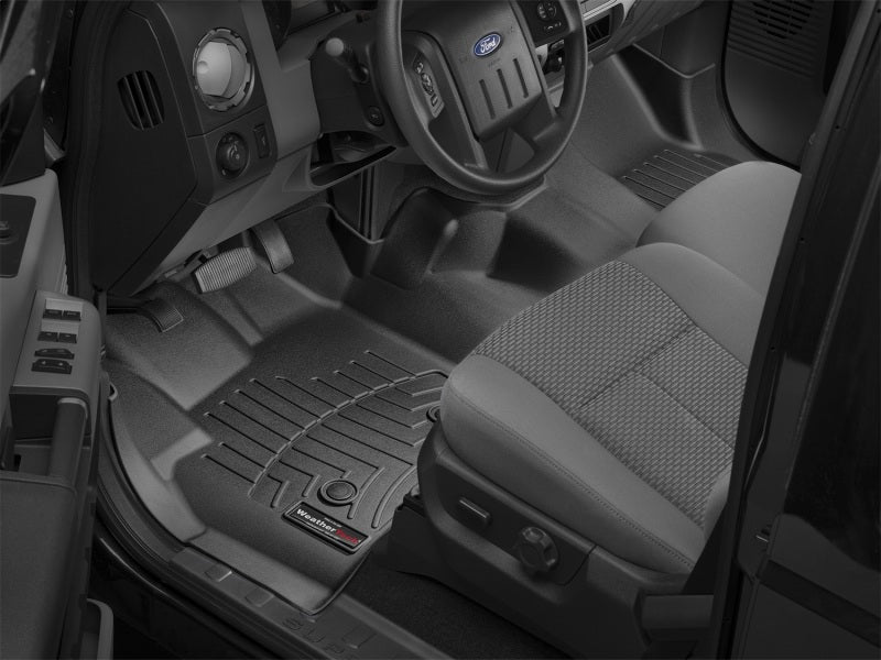 WeatherTech 12-13 Ford F250/F350/F450/F550 Front FloorLiner - Black