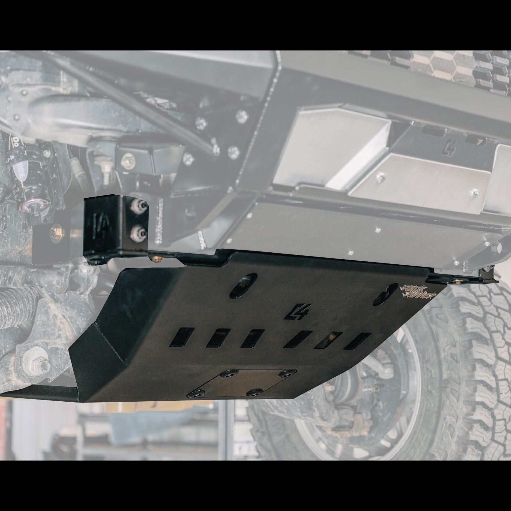 2016-2023 Toyota Tacoma Rock Runner Front Skid Plate w/Cross Member Delete