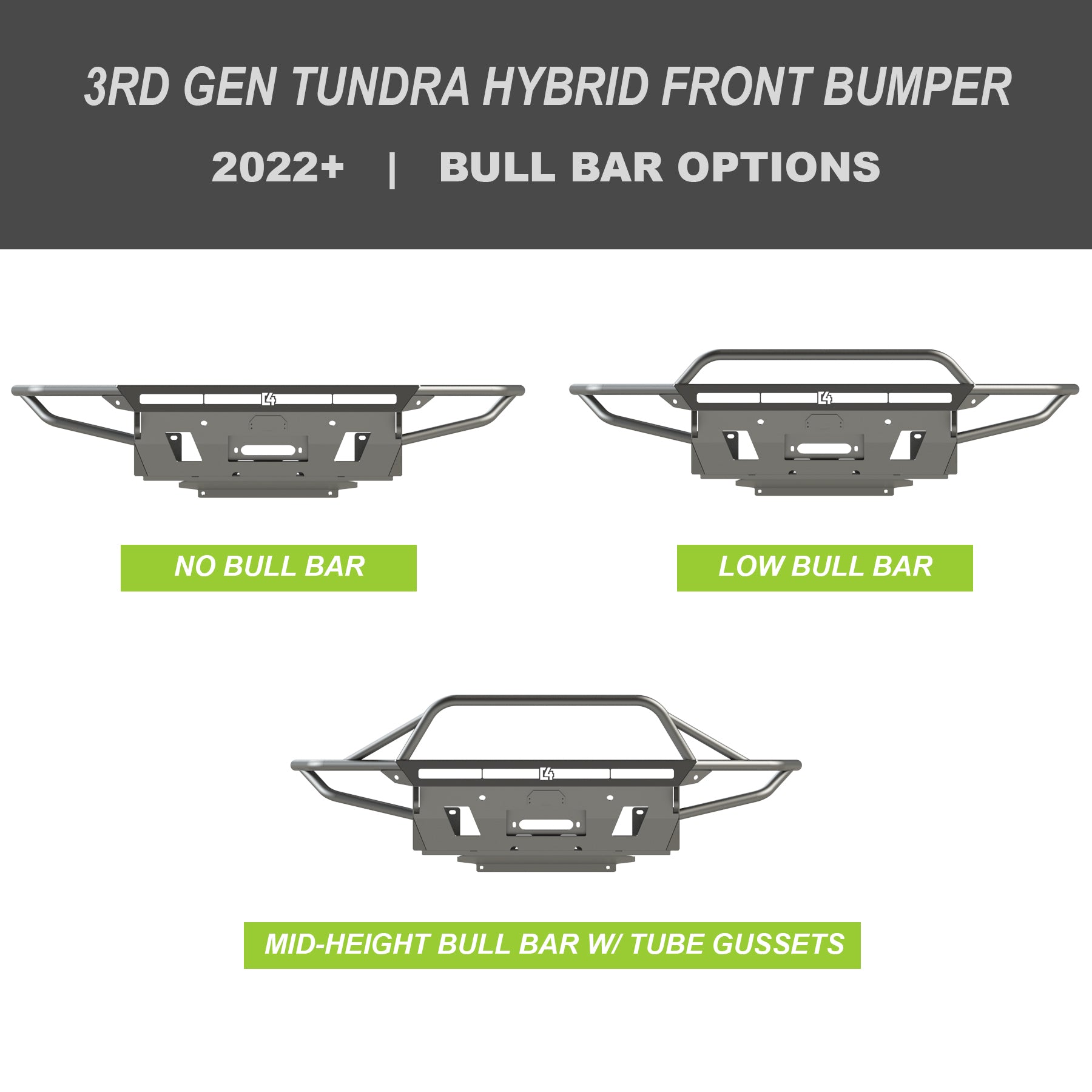2022+ Toyota Tundra Hybrid Series Front Bumper