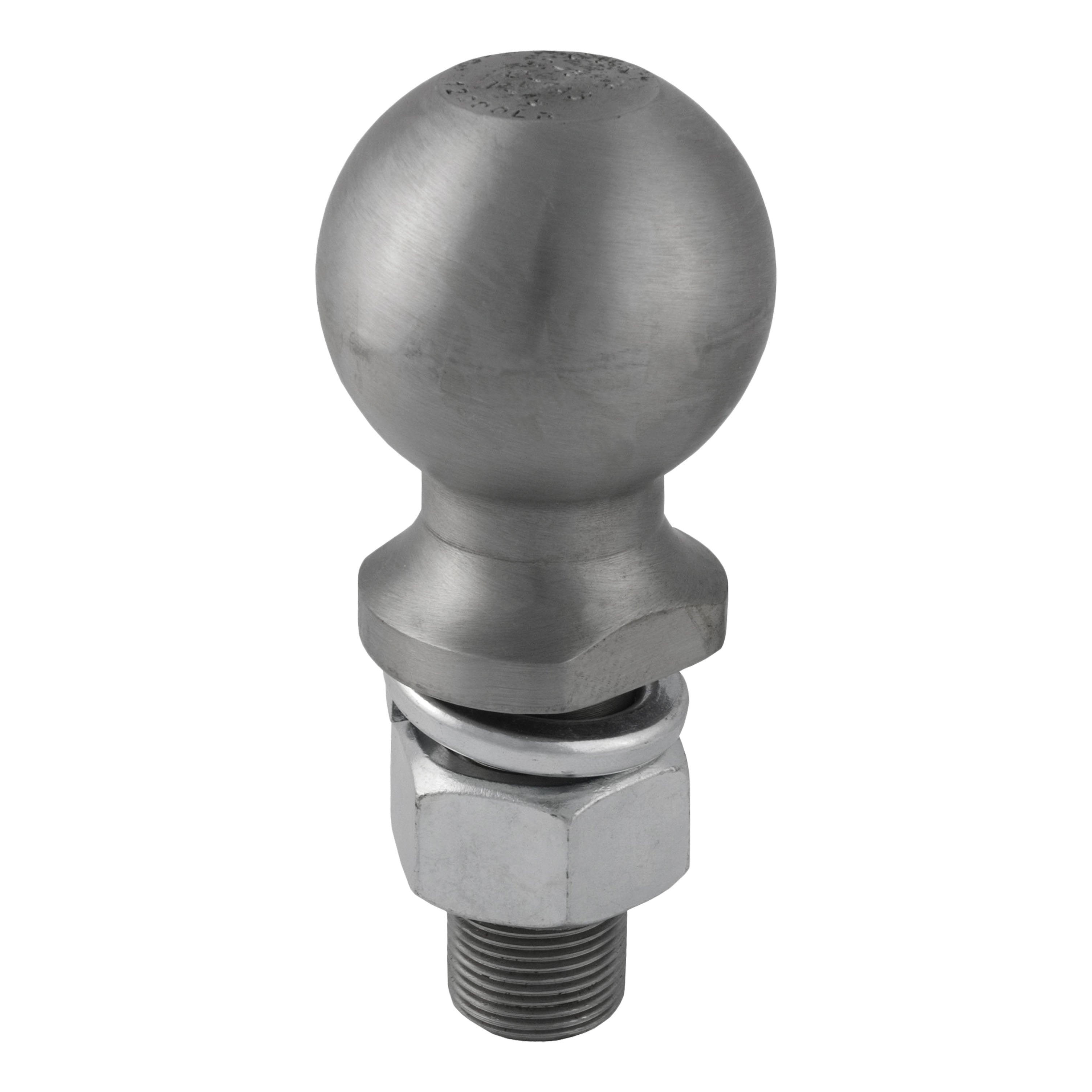 CURT Raw Steel Trailer Hitch Ball, 12,000 lbs, 2-5/16-Inch Diameter, 1 x 2-1/4-Inch Shank Model 40042