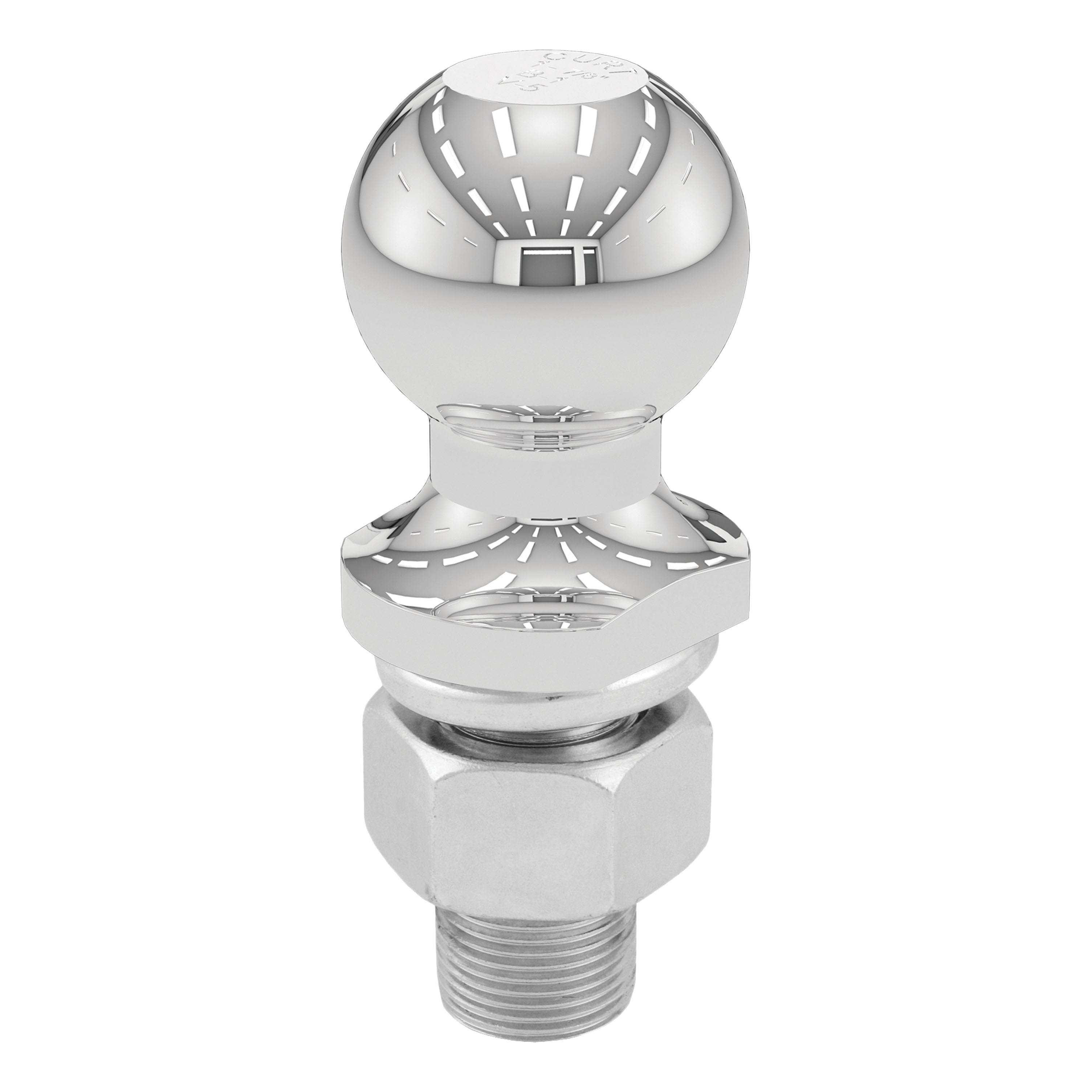 CURT Chrome Trailer Hitch Ball, 3,500 lbs, 1-7/8-Inch Diameter, 1 x 2-1/8-Inch Shank Model 40062
