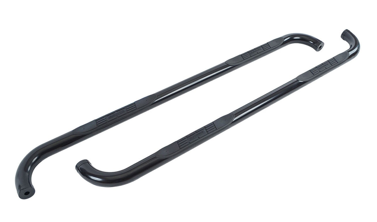 4000 Series SideSteps With Mounting Bracket Kit Powder Coat Black 2014-2018 Silverado/Sierra 1500 2015-2018 Silverado/Sierra 2500 HD/3500 HD Go Rhino