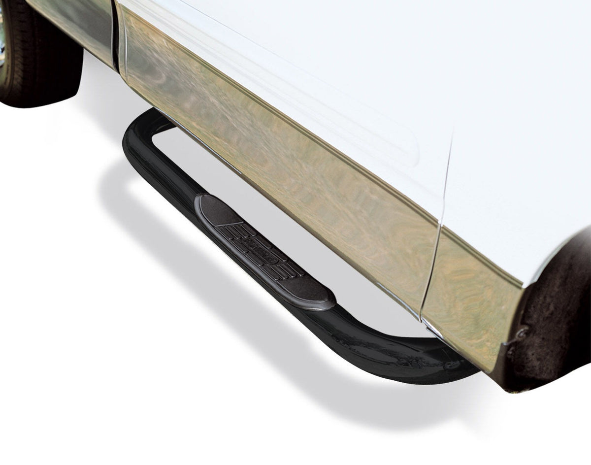 4000 Series SideSteps With Mounting Bracket Kit Powder Coat Black 2009-2010 Dodge Ram 1500/2500/3500 Go Rhino