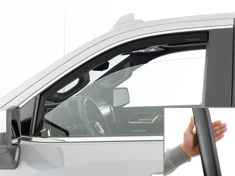 WeatherTech 19-26 Chevrolet Silverado Front Front Side Window Deflectors 2pc - Matte Blk