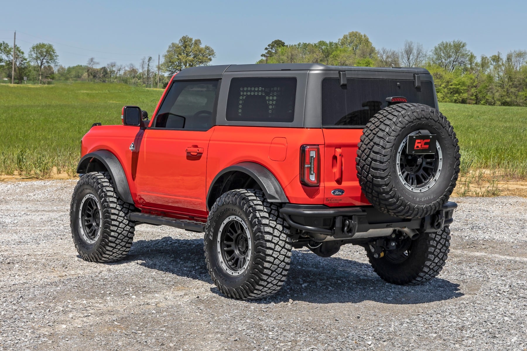 BA2 Running Boards Side Step Bars 2-Door Ford Bronco (2 Door) (21-25) Rough Country