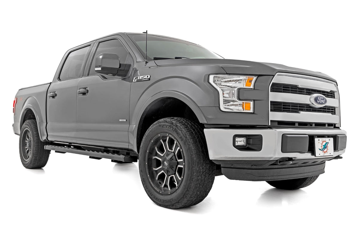 BA2 Running Board Side Step Bars Ford F-150/F-250/F-350 2WD/4WD (15-26) Rough Country