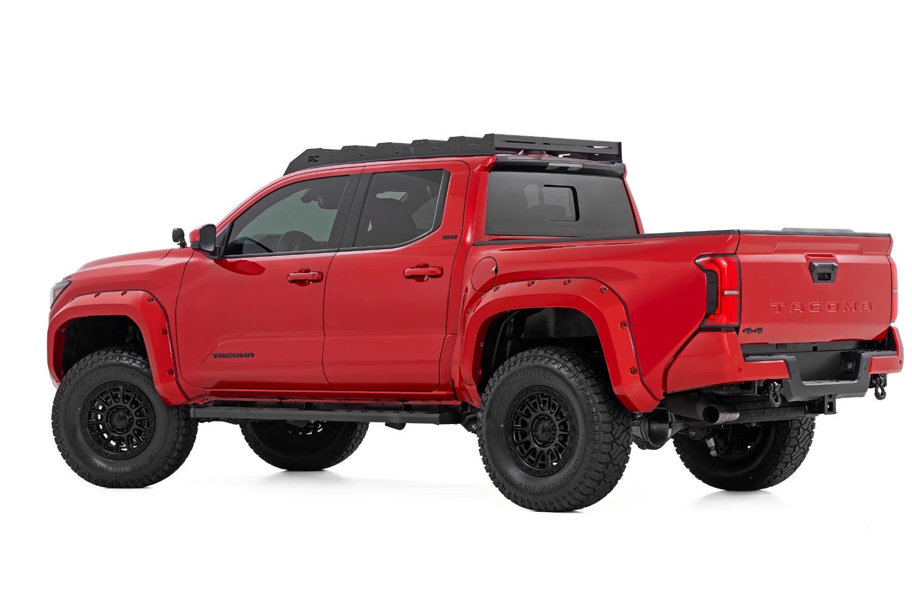 BA2 Running Boards Side Step Bars Double Cab Toyota Tacoma (24-26) Rough Country