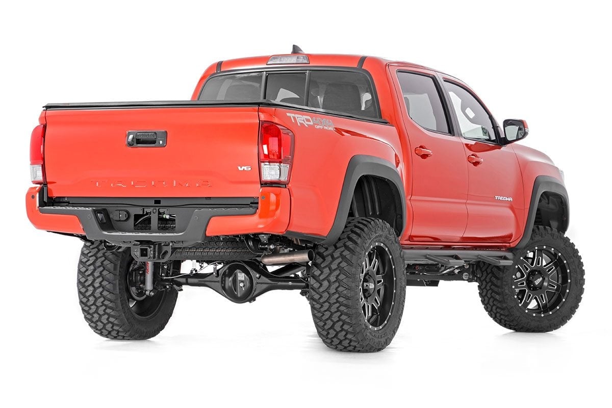 Soft Tri-Fold Bed Cover 5 Foot Bed Dbl Cab Toyota Tacoma 2WD/4WD (16-23) Rough Country