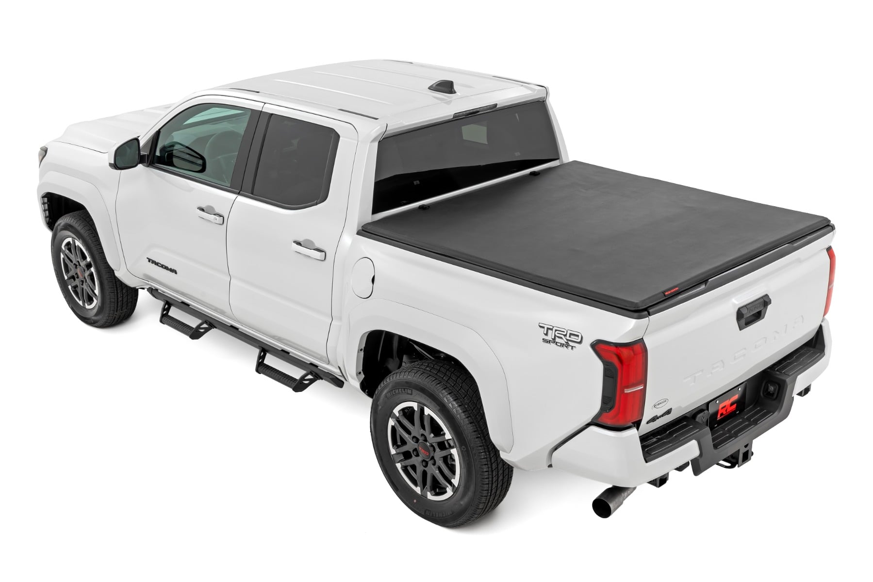 Soft Tri-Fold Bed Cover 5 Foot Bed Dbl Cab Toyota Tacoma 2WD/4WD (24-26) Rough Country