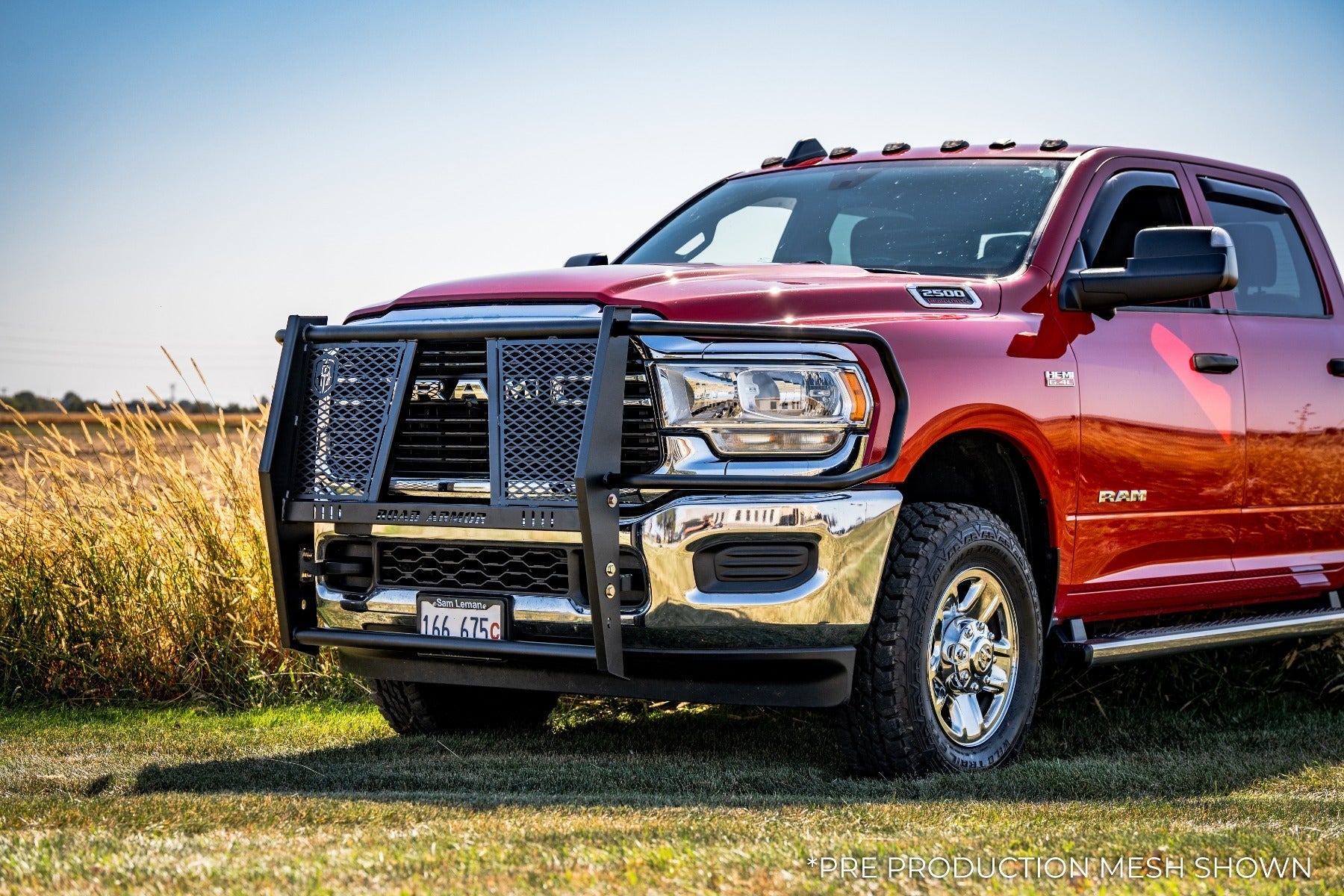 Vaquero Front Grille Guard - Brush Guard - Texture Black 2019-2026 RAM 2500 3500