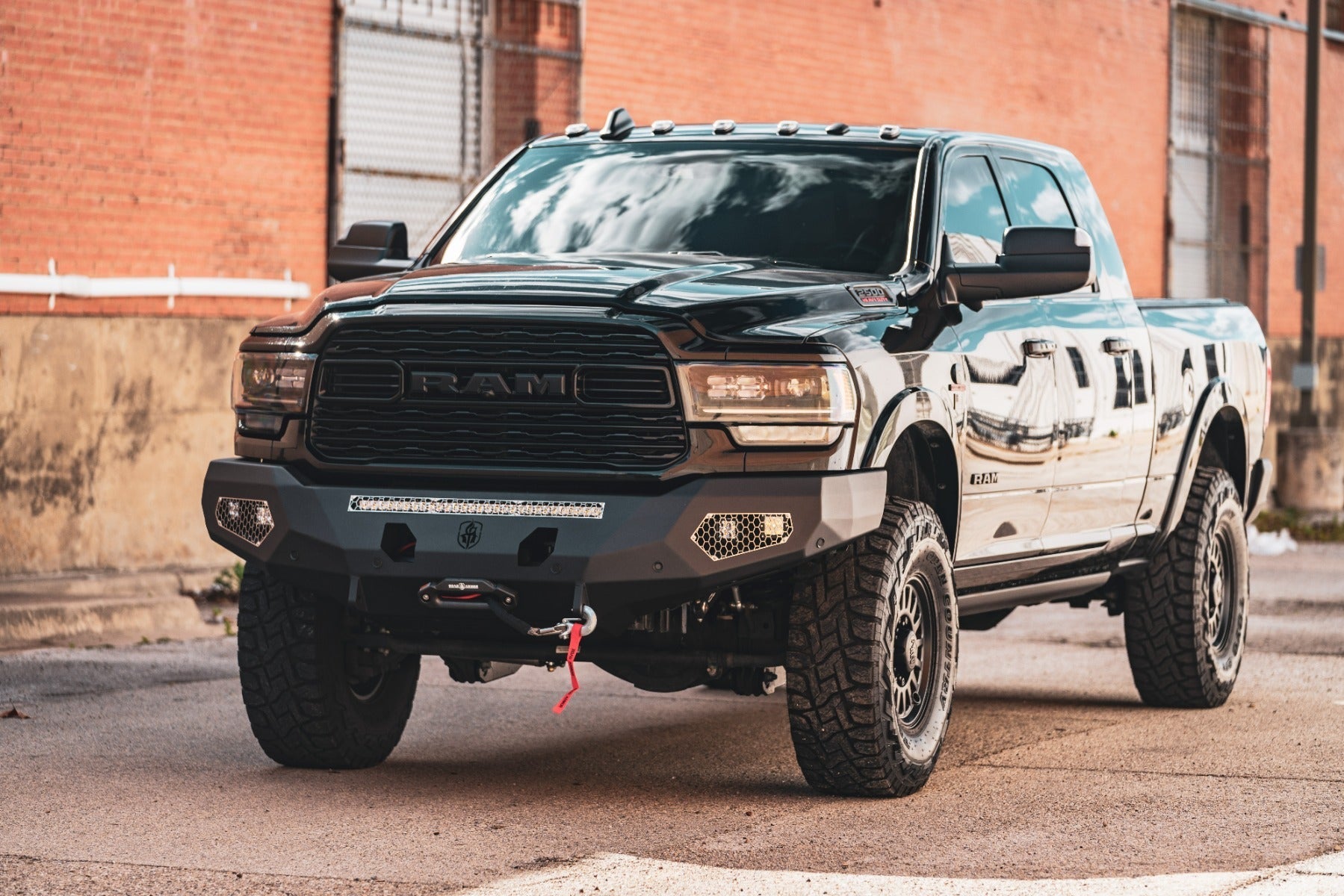 Evolution Front Winch Bumper - Texture Black 2019-2026 RAM 2500 3500