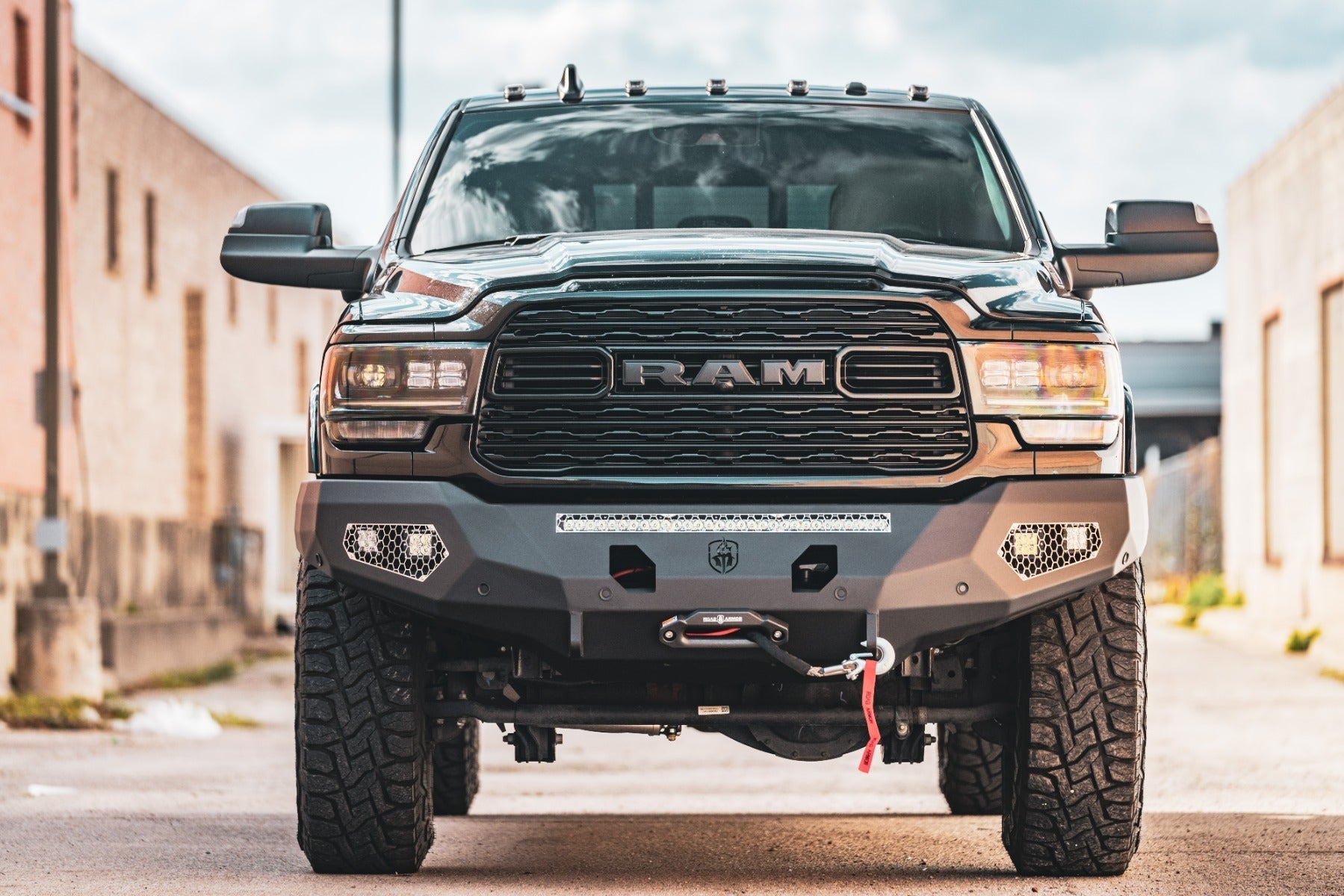 Evolution Front Winch Bumper - Texture Black 2019-2026 RAM 2500 3500