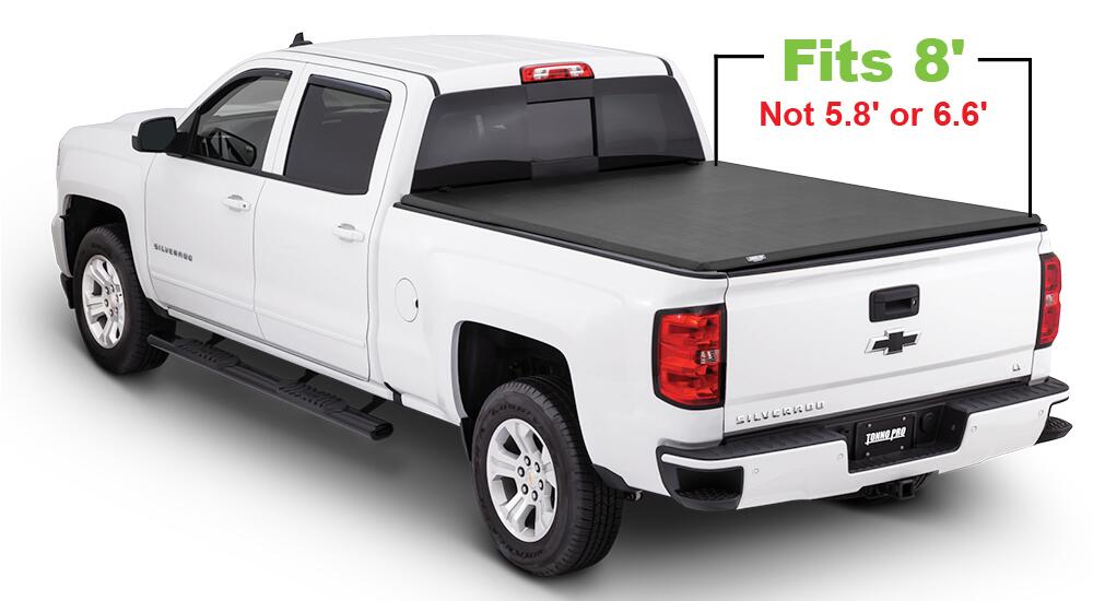 Soft Folding Tonneau Cover 14-18 Silverado/Sierra 1500 8 Foot 2 Inch Tonno Pro