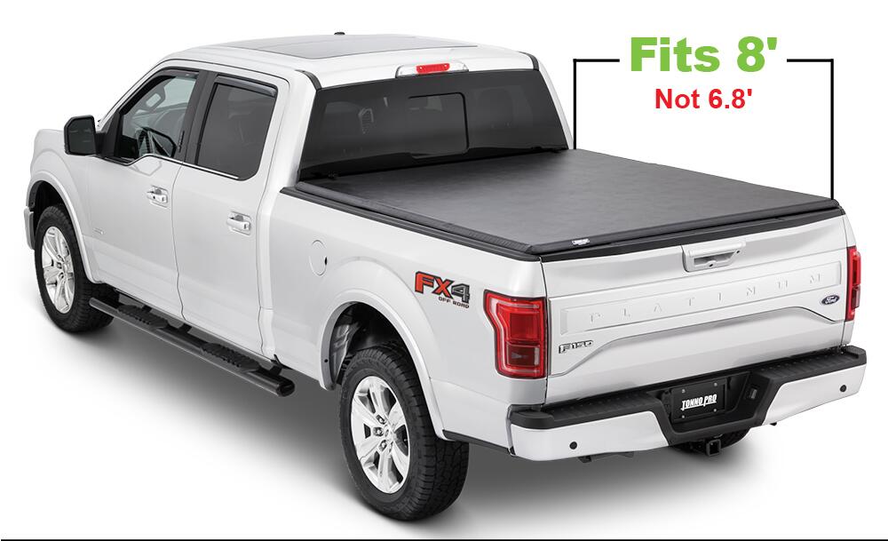 Soft Folding Tonneau Cover 17-26 Super Duty 8 Foot 2 Inch Tonno Pro