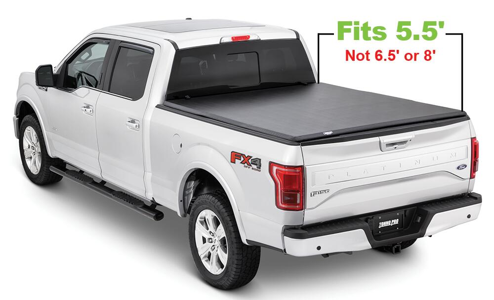 Soft Folding Tonneau Cover 15-20 Ford F-150 5 Foot 7 Inch Tonno Pro