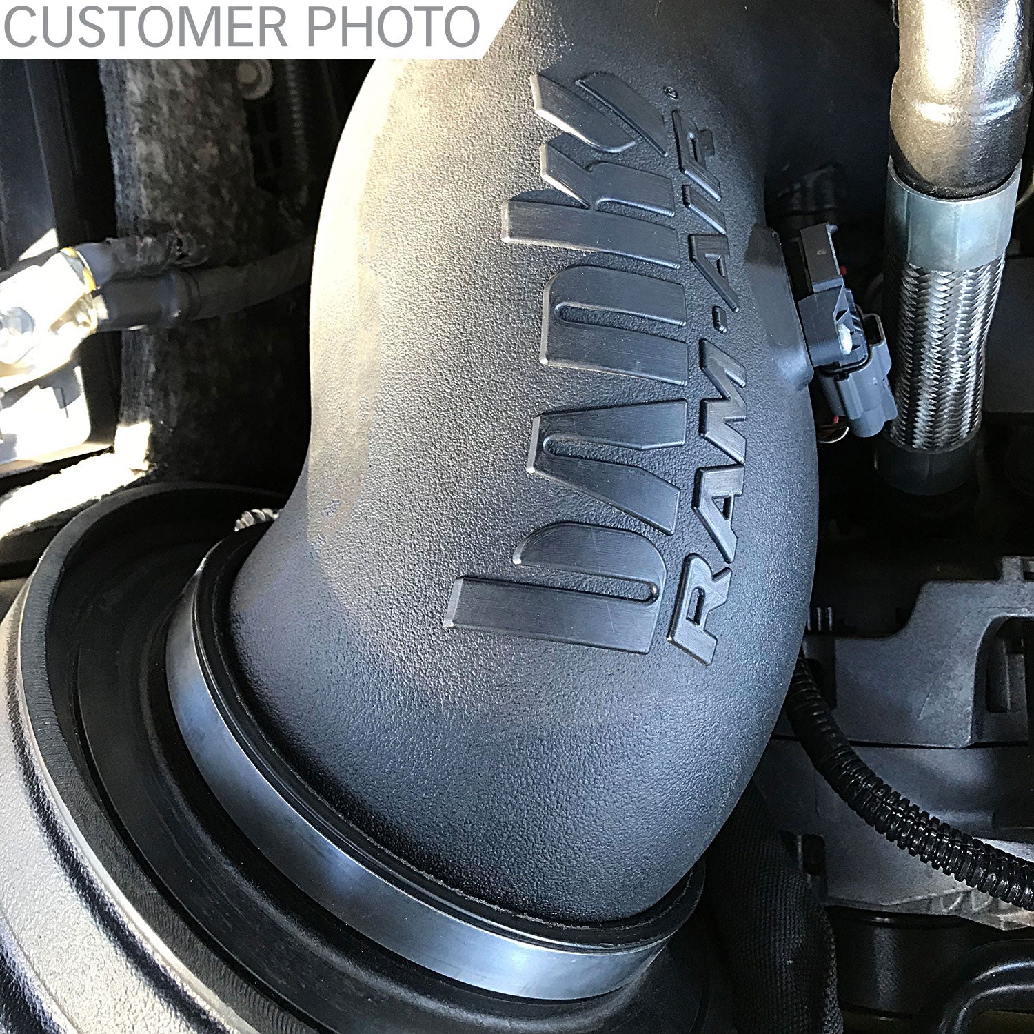 Ram-Air Cold-Air Intake System Oiled Filter 2013-2018 6.7L Cummins Diesel Banks Power