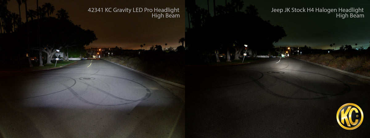 Jeep Head Light Gravity LED 7 Inch 1- Light 2007-2018 Jeep Wrangler JK 2/4-Door KC HiLiTES