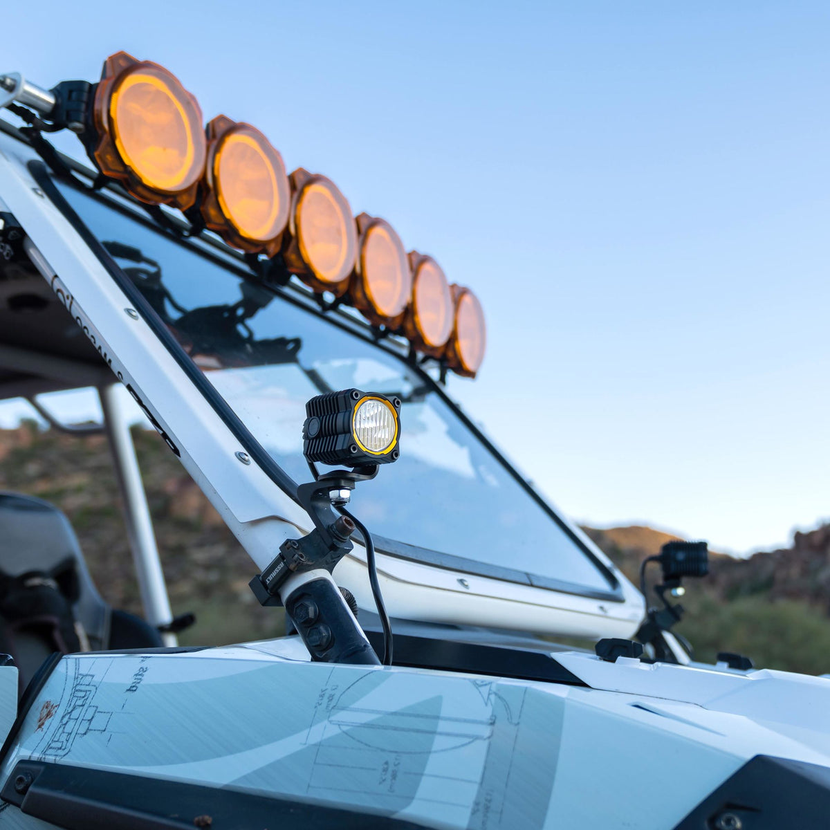 LED Light Bar Lens Flex Era 1 Spread Clear KC HiLiTES