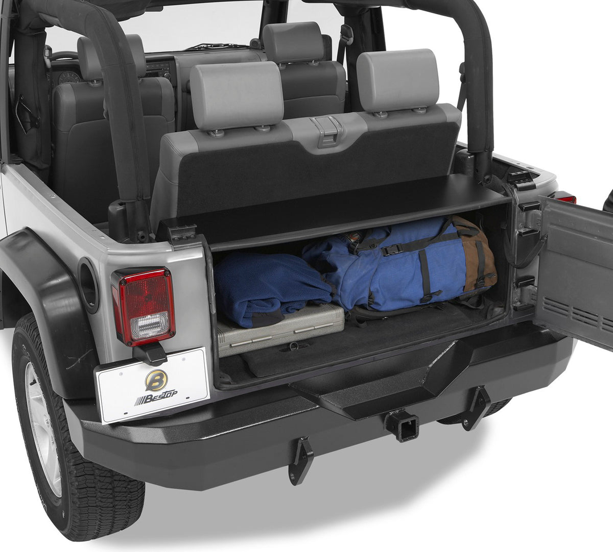 Jeep Instatrunk Modular Kit For Jeep 2007-2010 Wrangler JK Black Textured Kit Bestop