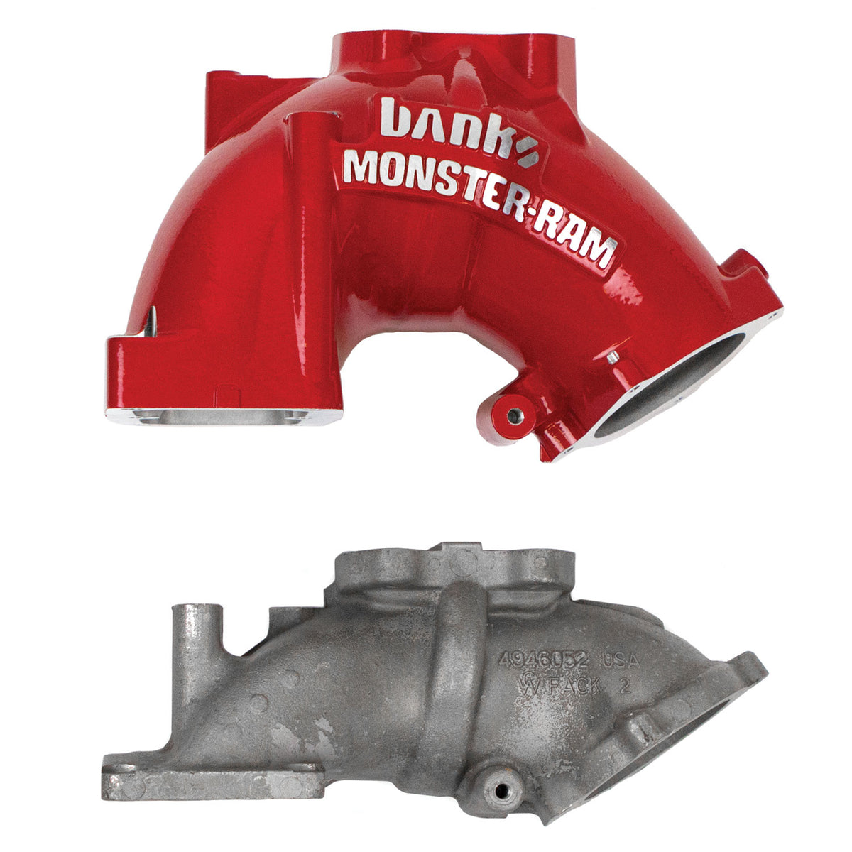 Monster-Ram Intake System for 13-18 Dodge Ram 2500/3500 6.7L Cummins Red Powdercoat Banks Power