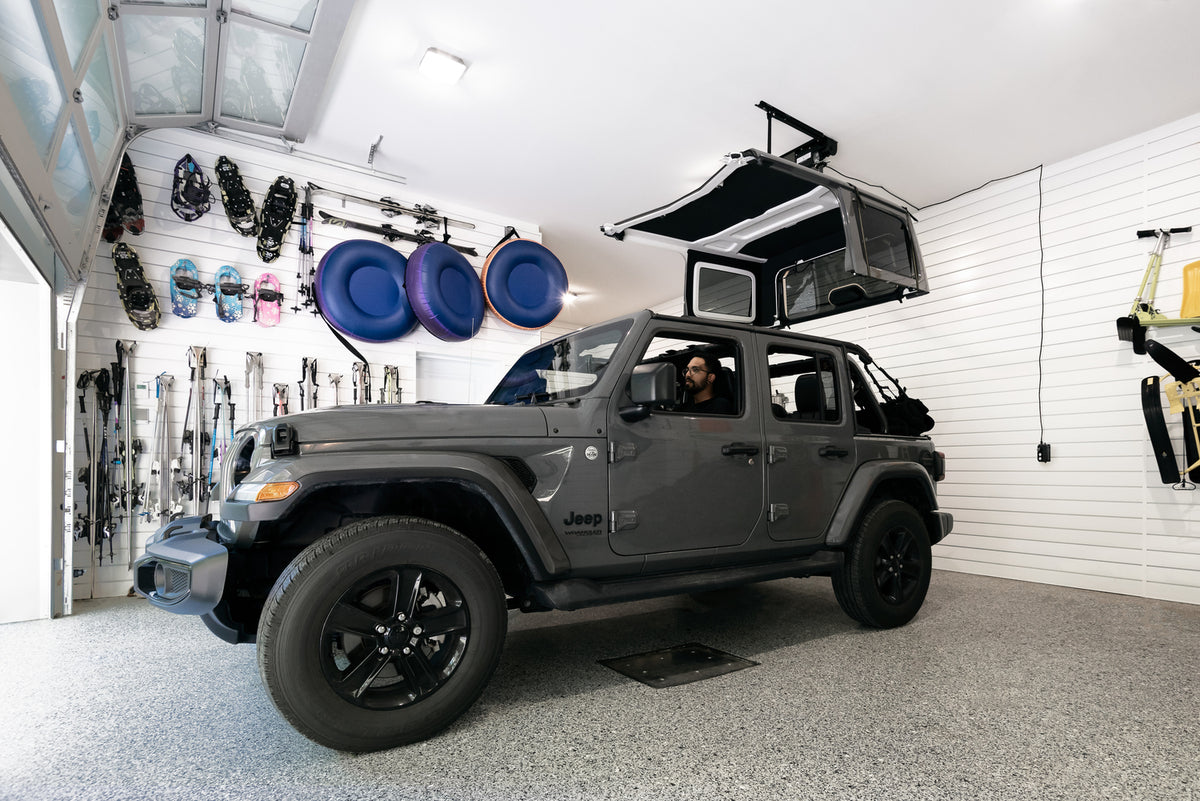 HOSS Hardtop Hoist Jeep 2018-26 Wrangler JL Black Bestop