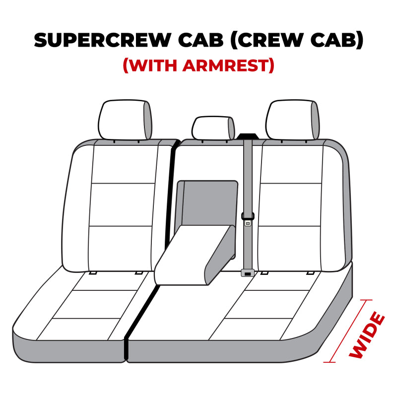 Covercraft 19-21 Ford F150 Carhartt SeatSaver Custom Second Row Seat Covers - Gravel