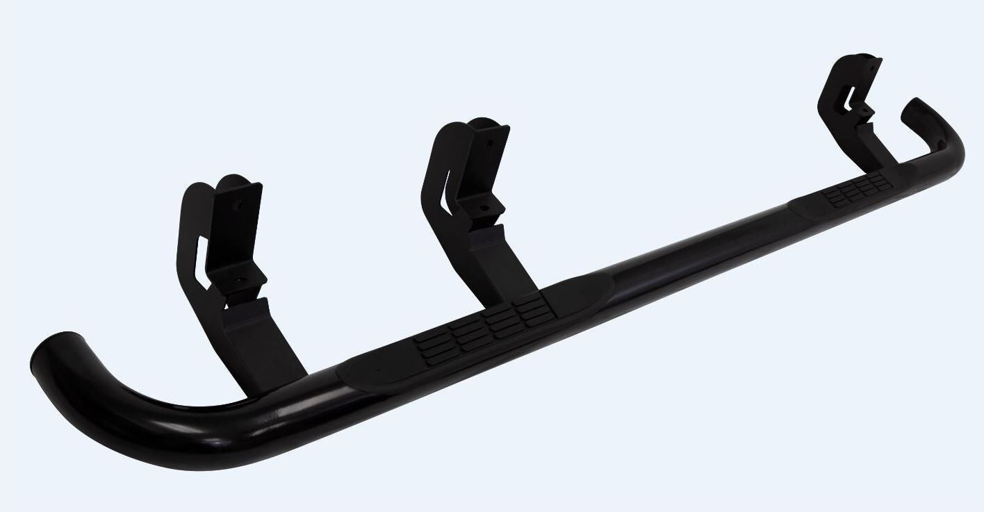 4000 Series SideSteps With Mounting Bracket Kit Powder Coat Black 2019-2026 Ram 1500 Go Rhino