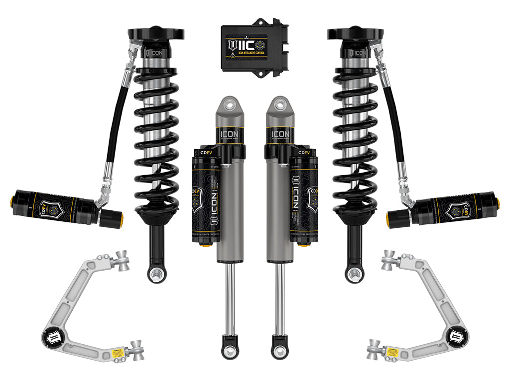 ICON 2023-2024 GMC Canyon AT4, Denali, & Elevation/Chevrolet Colorado Trail Boss, 1.75-2.5" Lift, Stage 6 Suspension System, Billet