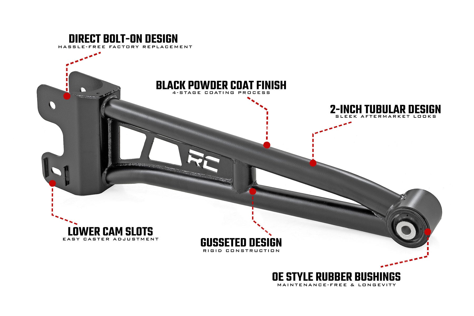 Radius Arm Upgrade Ford F-250/F-350 Super Duty 4WD (2023-2026) Rough Country