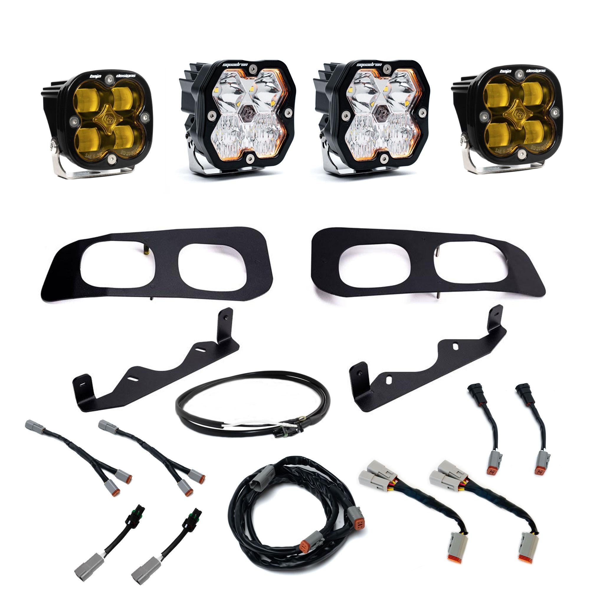 Squadron 2.0 Sport/Squadron Sae Dual Fog Pocket Light Kit Ford 2023-26 F-250/350 Super Duty Baja Designs
