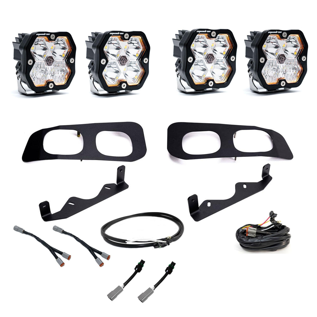 Squadron 2.0 Sport Dual Fog Pocket Light Kit Ford 2023-26 F-250/350 Super Duty Upfitter Baja Designs