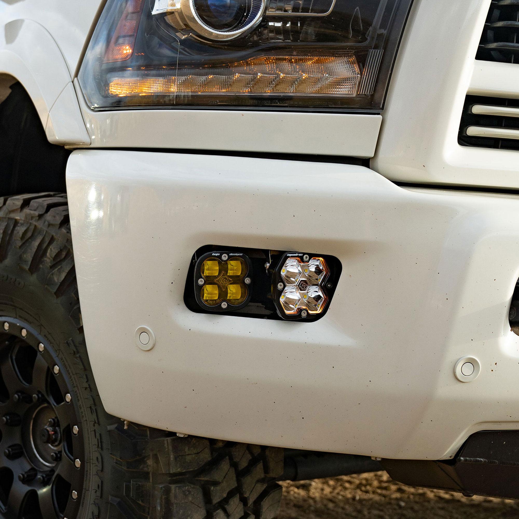 Squadron 2.0 Sport/Squadron Sae Dual Fog Pocket Light Kit Ram 2009-12 1500 2010-18 2500/3500 Baja Designs