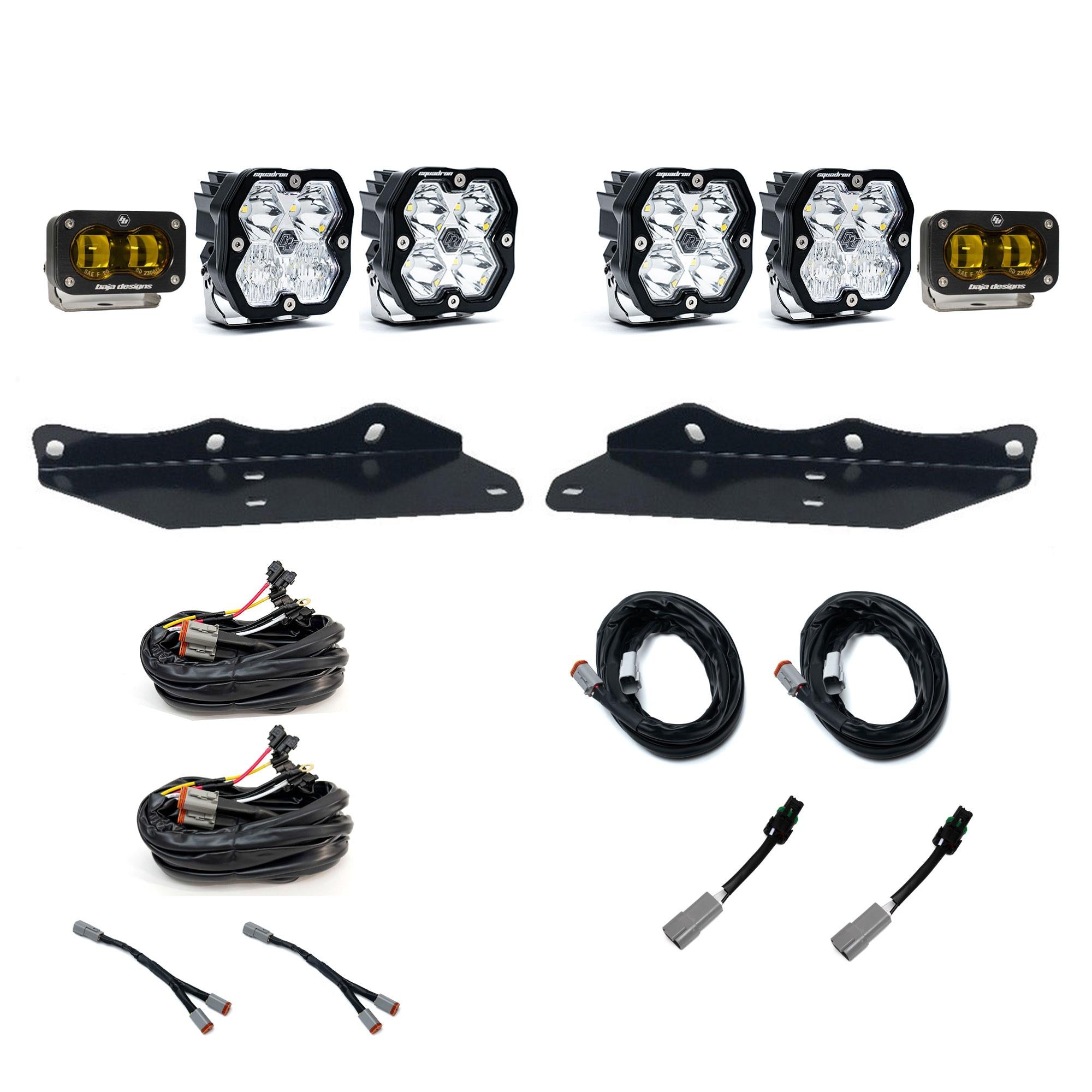 Squadron 2.0 Sport/S2 Sae Sportman Fog Pocket Light Kit Ford 2017-20 F-150 Raptor Baja Designs