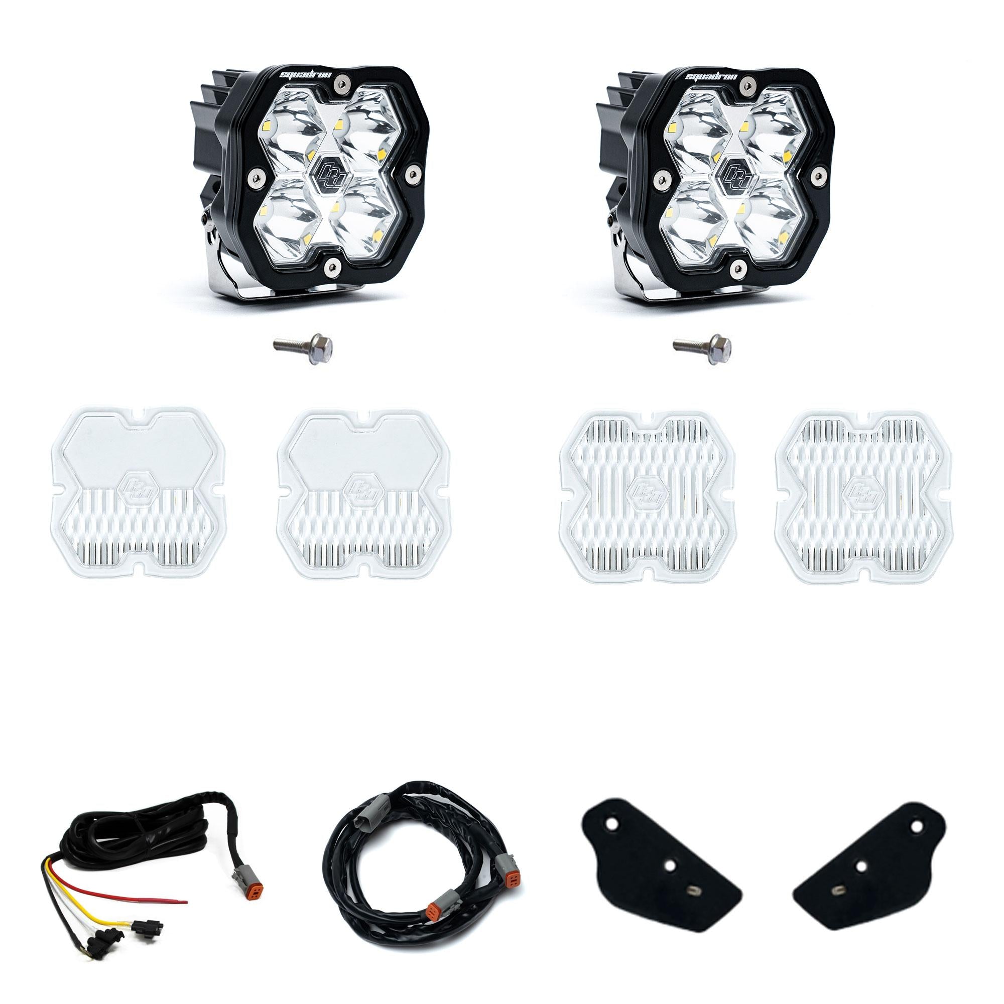 Squadron 2.0 Sport A-Pillar Light Kit Ford 2021-27 Bronco 2022-24 Bronco Raptor Baja Designs