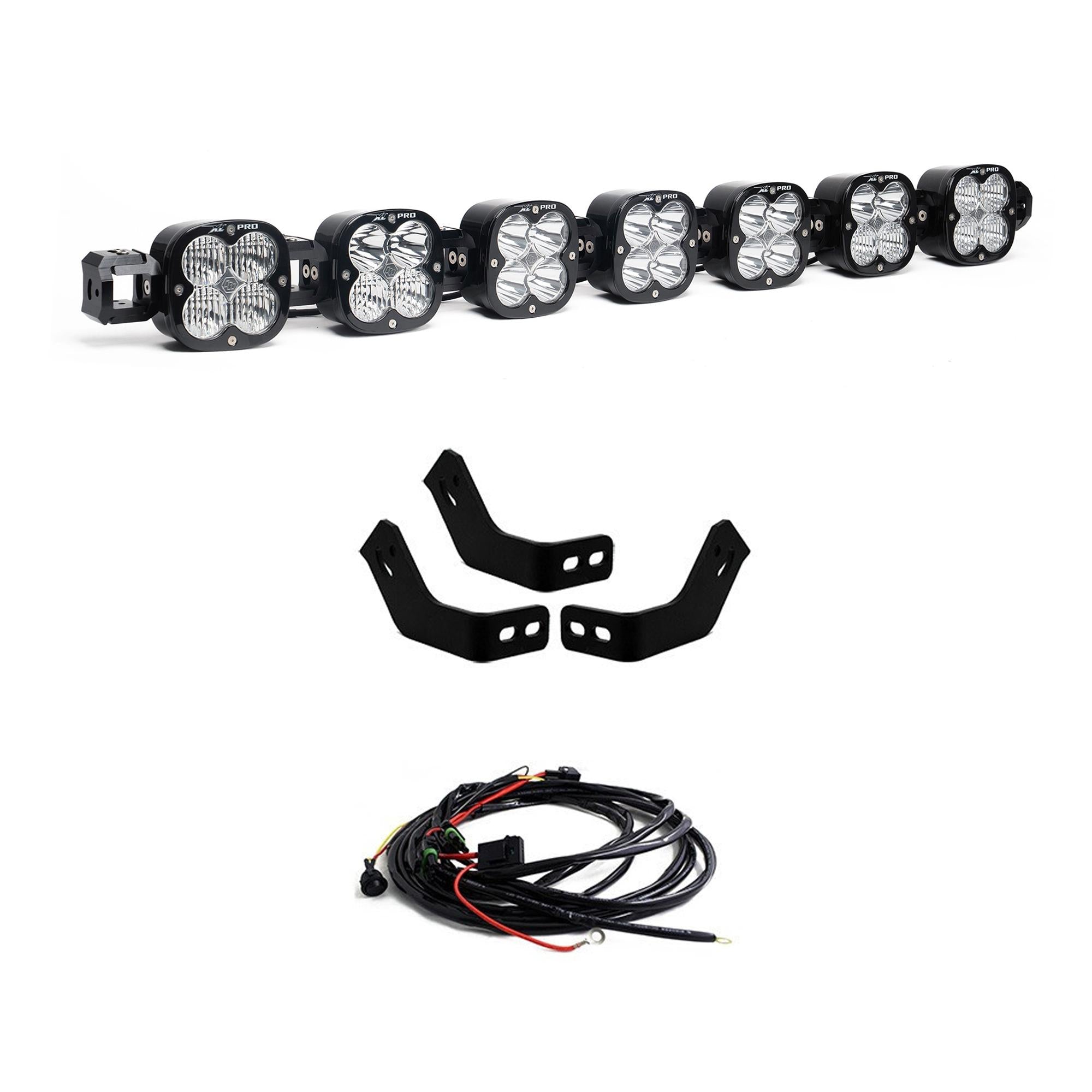 Toyota 7XL Pro Linkable Roof Light Bar Kit For Prinsu Rack 10-24 4Runner 07-14 FJ Cruiser 05-23 Tacoma 07-21 Tundra (Multi-Patte